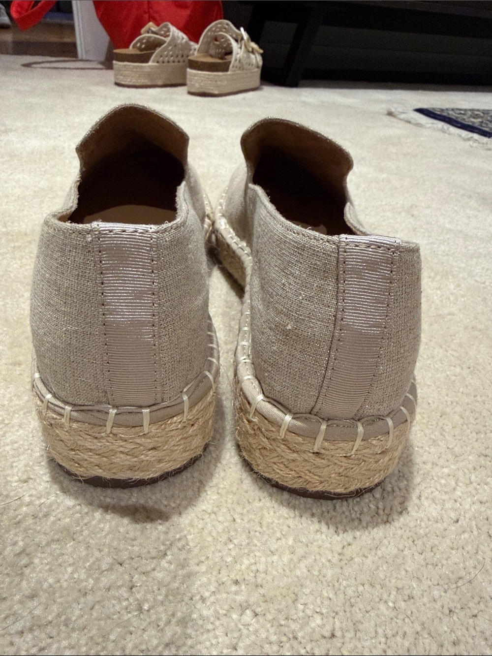 Joie Neutral Canvas Slip-On Espadrilles for Women - Picture 4 of 4